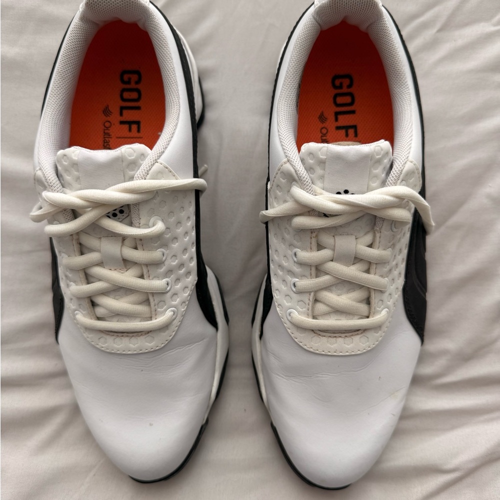 Puma Golf Shoes - Men's White and Black Athletic Shoes